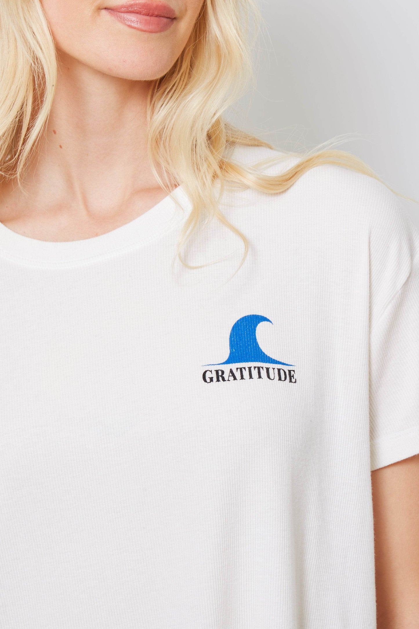 The Isla - Light Rib Fabrication Gratitude Wave - Natural
