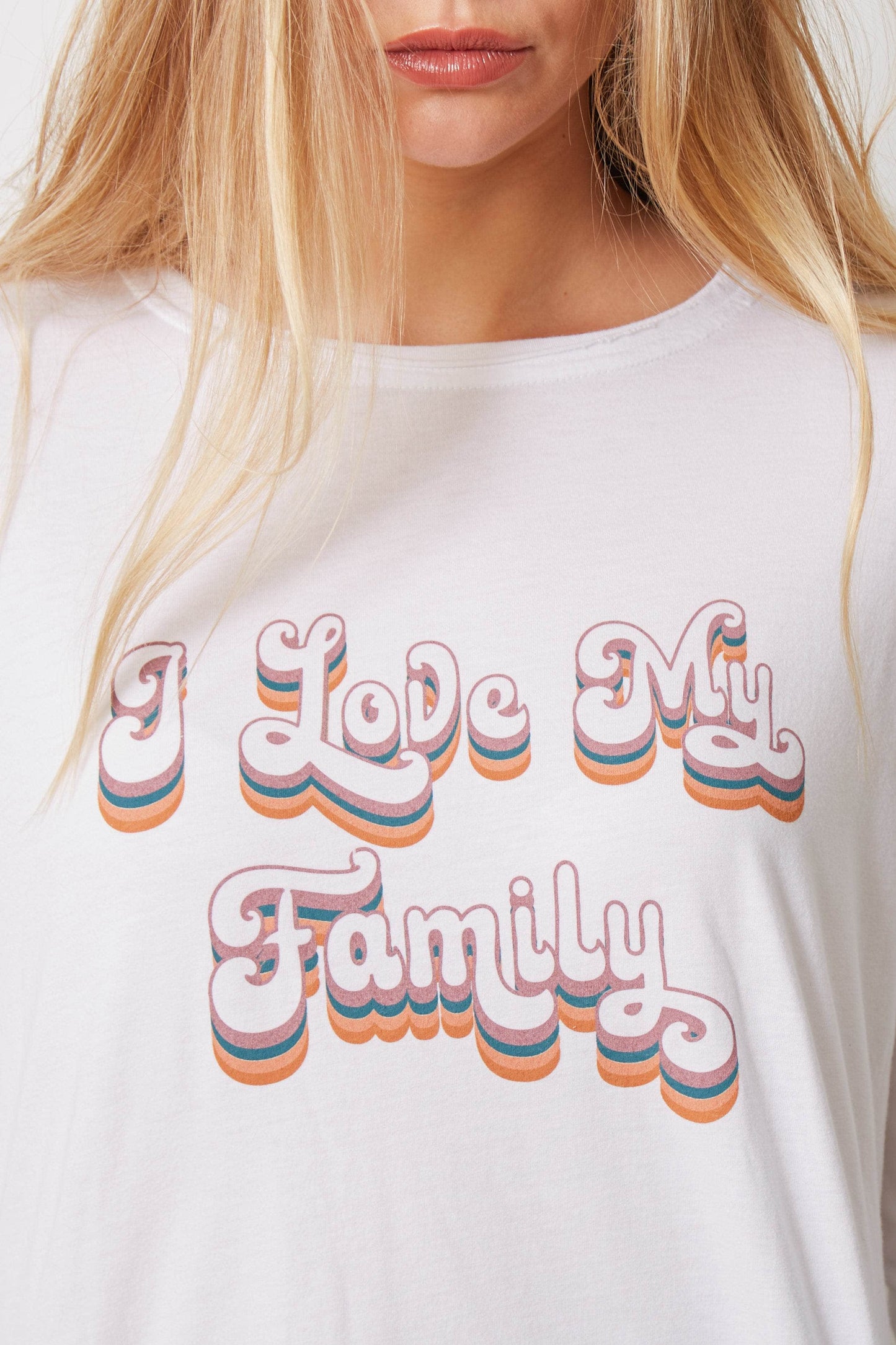 The Shauna - I Love My Family - White
