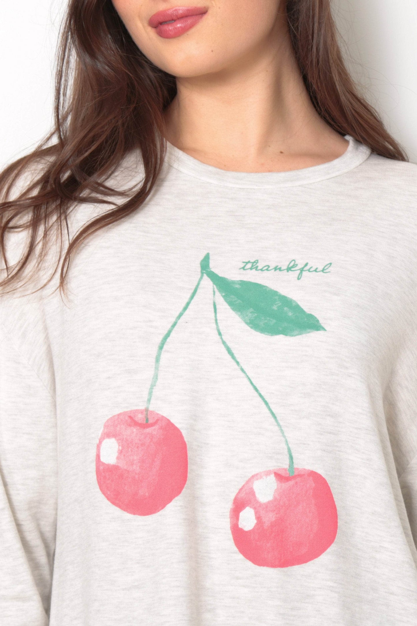 The Kaden Sweatshirt - Cherry Cherry Thankful