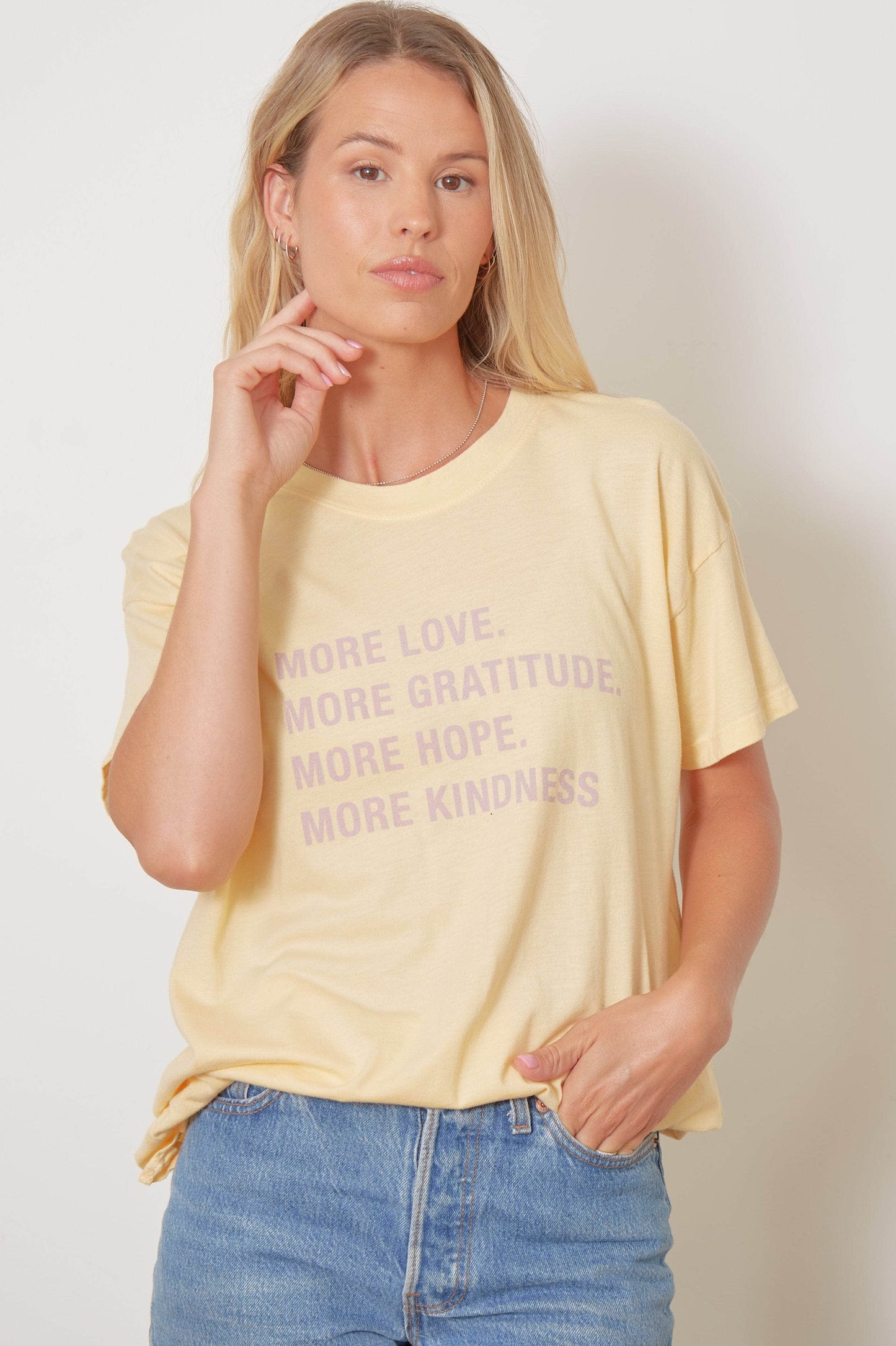 The Brice - MORE LOVE, MORE GRATITUDE, MORE HOPE, MORE KINDNESS - Yellow Rose