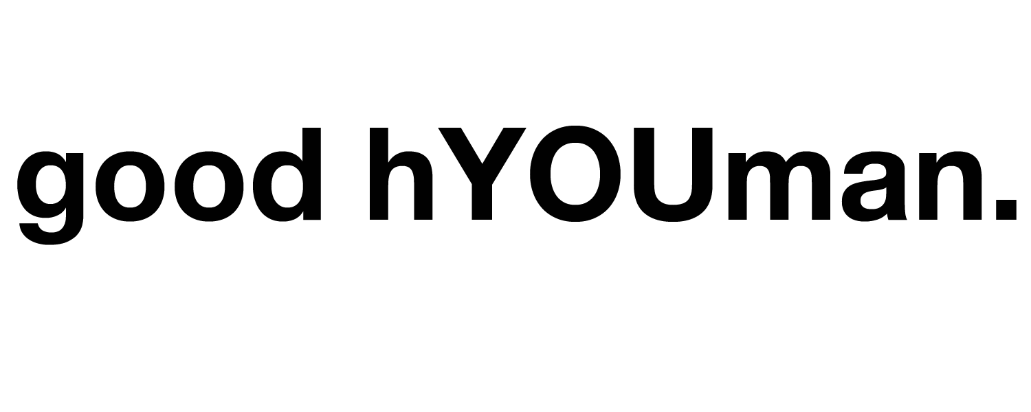 good hYOUman - YOU.S.A. logo
