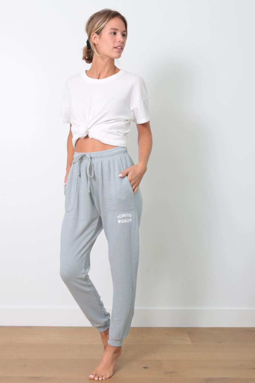 The Layla Jogger Fearless Woman Pearl Blue