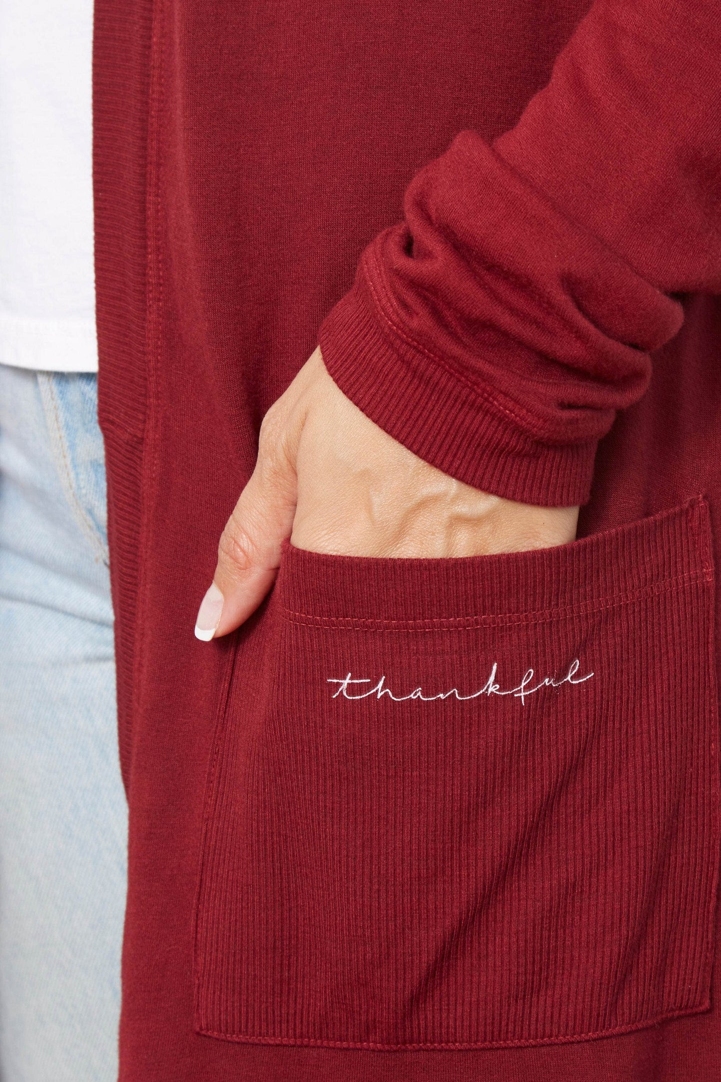 The Emmy Cardigan - Thankful - Rhubarb