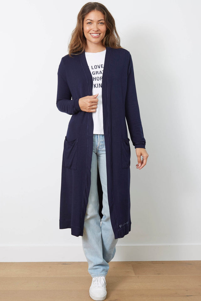 The Emmy Cardigan - Life Is Beautiful - Peacoat