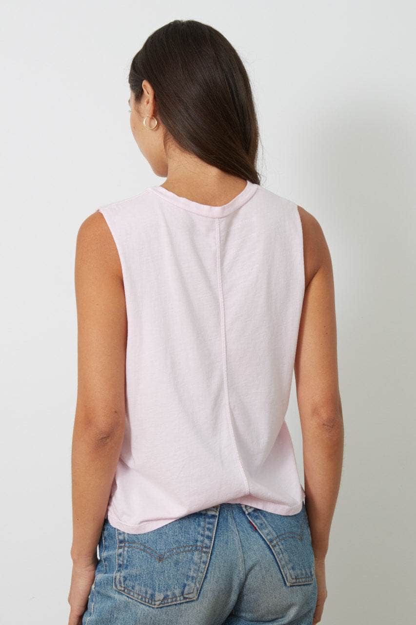 The Lili Active Crop - Love Cursive - Thistle
