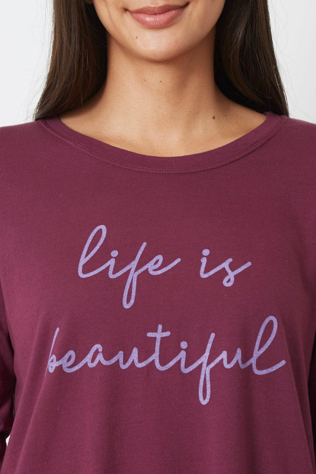 The Suzanne - Life Is Beautiful - Deep Violet