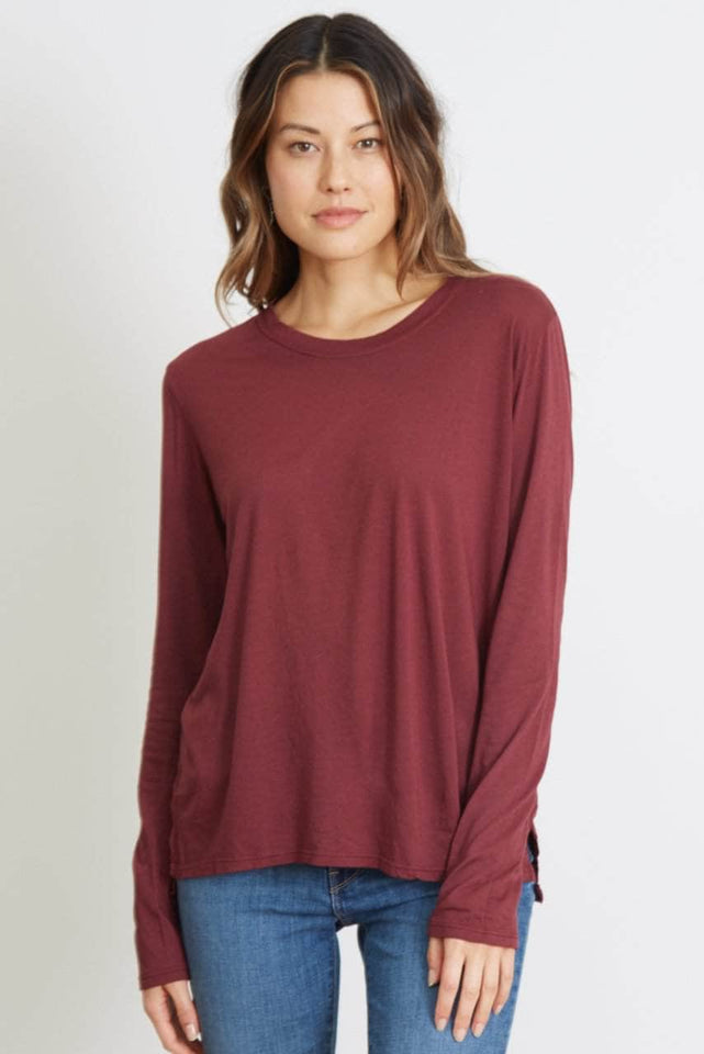 The Suzanne - Classic Fit Long Sleeve - Crushed Berry