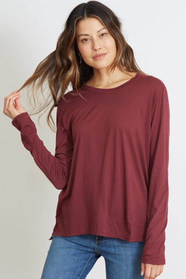The Suzanne - Classic Fit Long Sleeve - Crushed Berry