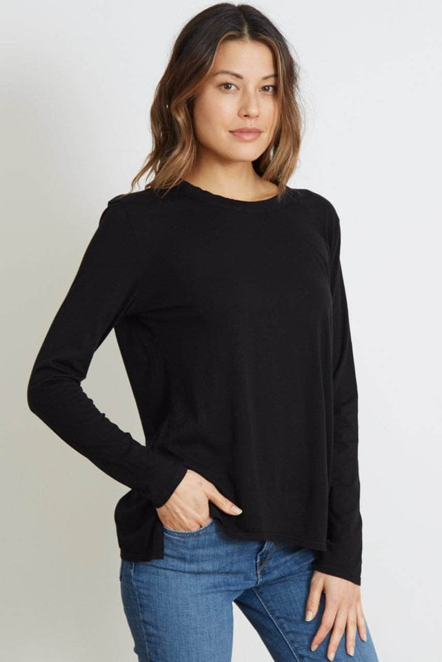 The Suzanne - Classic Fit Long Sleeve - Black Sand