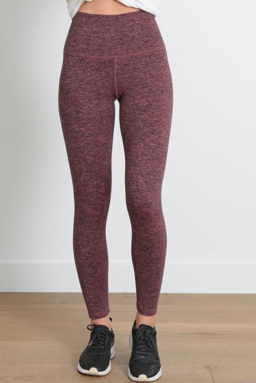 The Jaelynn High-Waist Athletic Legging - Red Terra