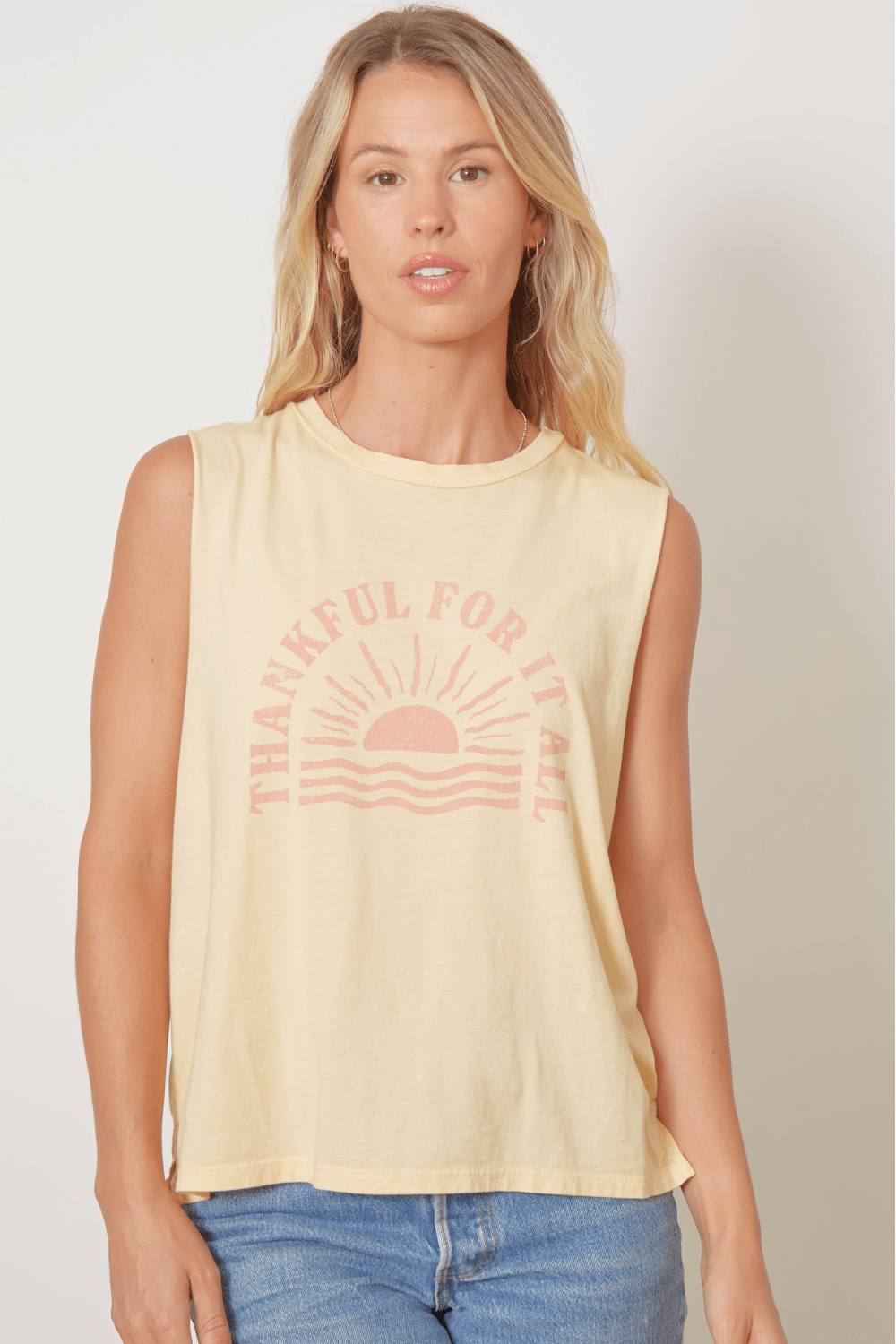 The Lili Active Crop - Thankful for it all - Yellow Rose