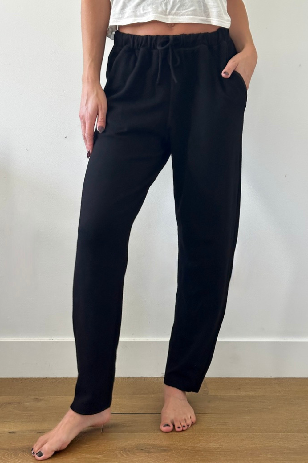 The MiMi Sweatpant - Everyday Basic - Black Sand