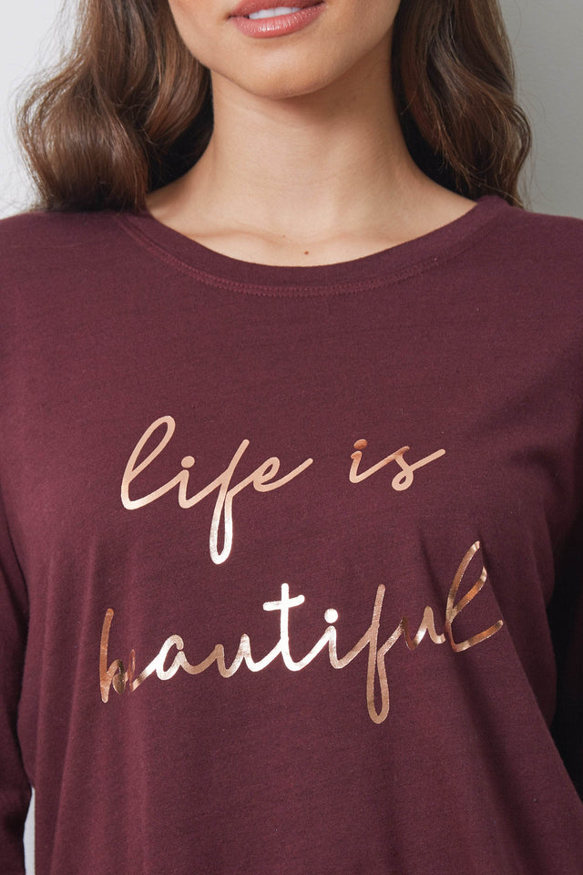 ROSE GOLD FOIL - LIFE IS BEAUTIFUL - The Suzanne