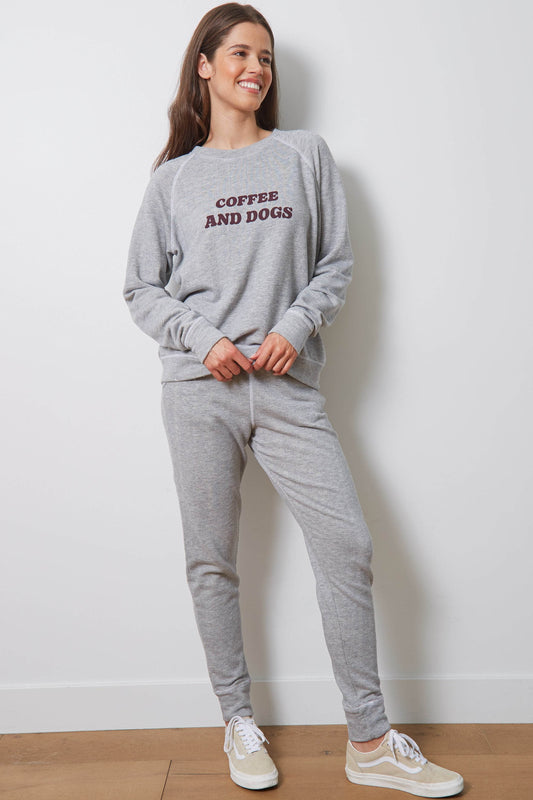 The Gigi Jogger - Coffee and Dogs - Heather Grey