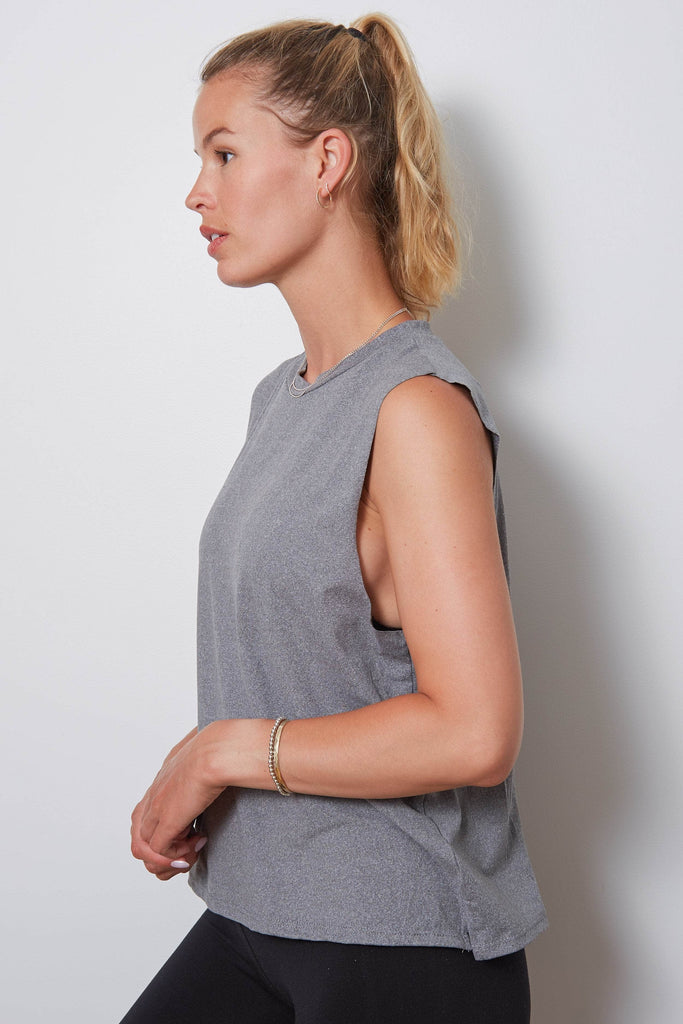 The Lili Tank - HEATHER GREY – good hYOUman - YOU.S.A.