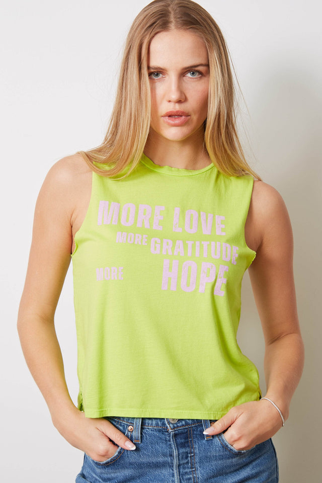The Lili Active Crop - More Love More Hope More Gratitude