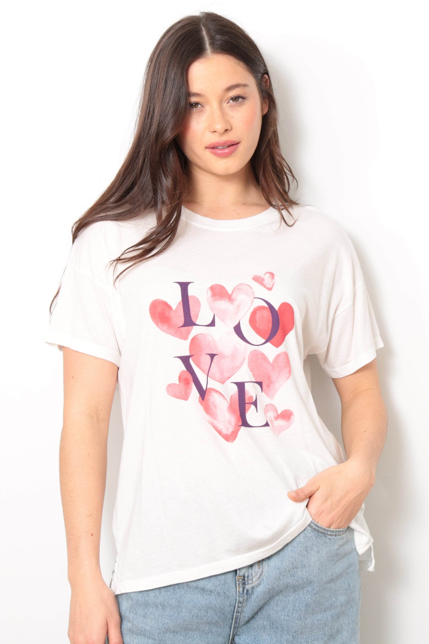 The Brice - Love Hearts - Optic White