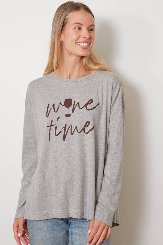 The Shauna - Wine Time - Heather Grey