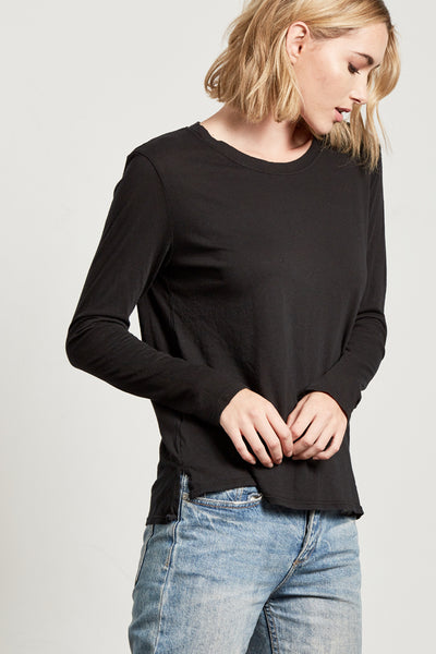 The Suzanne - Classic Fit Long Sleeve - Black Sand – good hYOUman