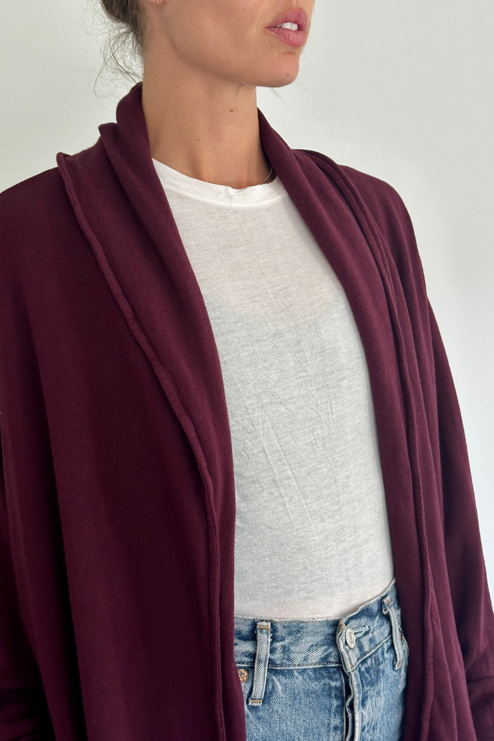 The Blake Cardigan - Everyday Basic - Vino