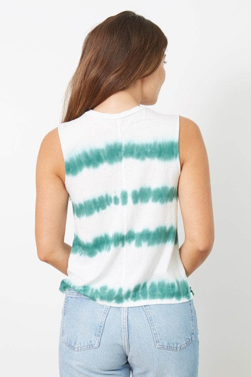 The Lili Active Crop - Evergreen Tie Dye