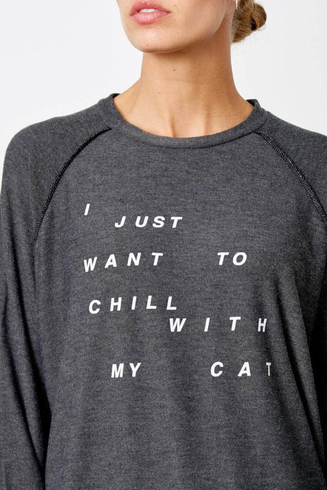 The Mary-Beth - I Just Want to Chill with My Cat - Black Sand