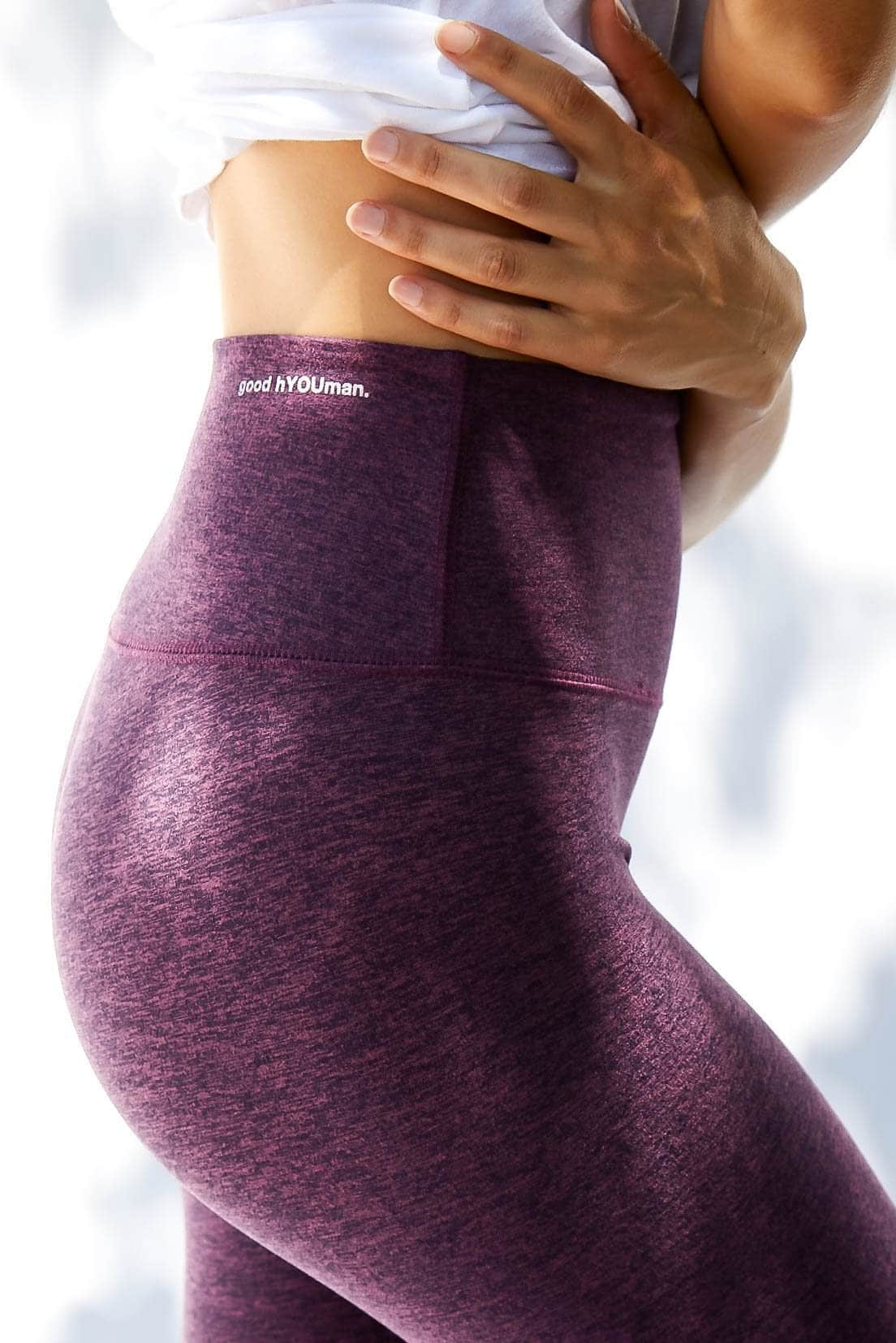 The Jaelynn High-Waist Athletic Legging - Wine