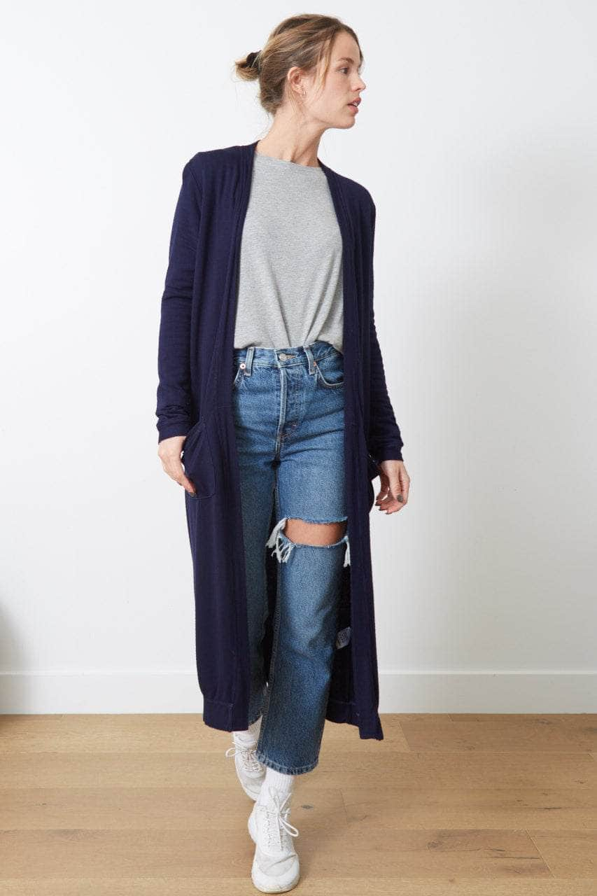 The Emmy Cardigan - Everyday Basic - Peacoat