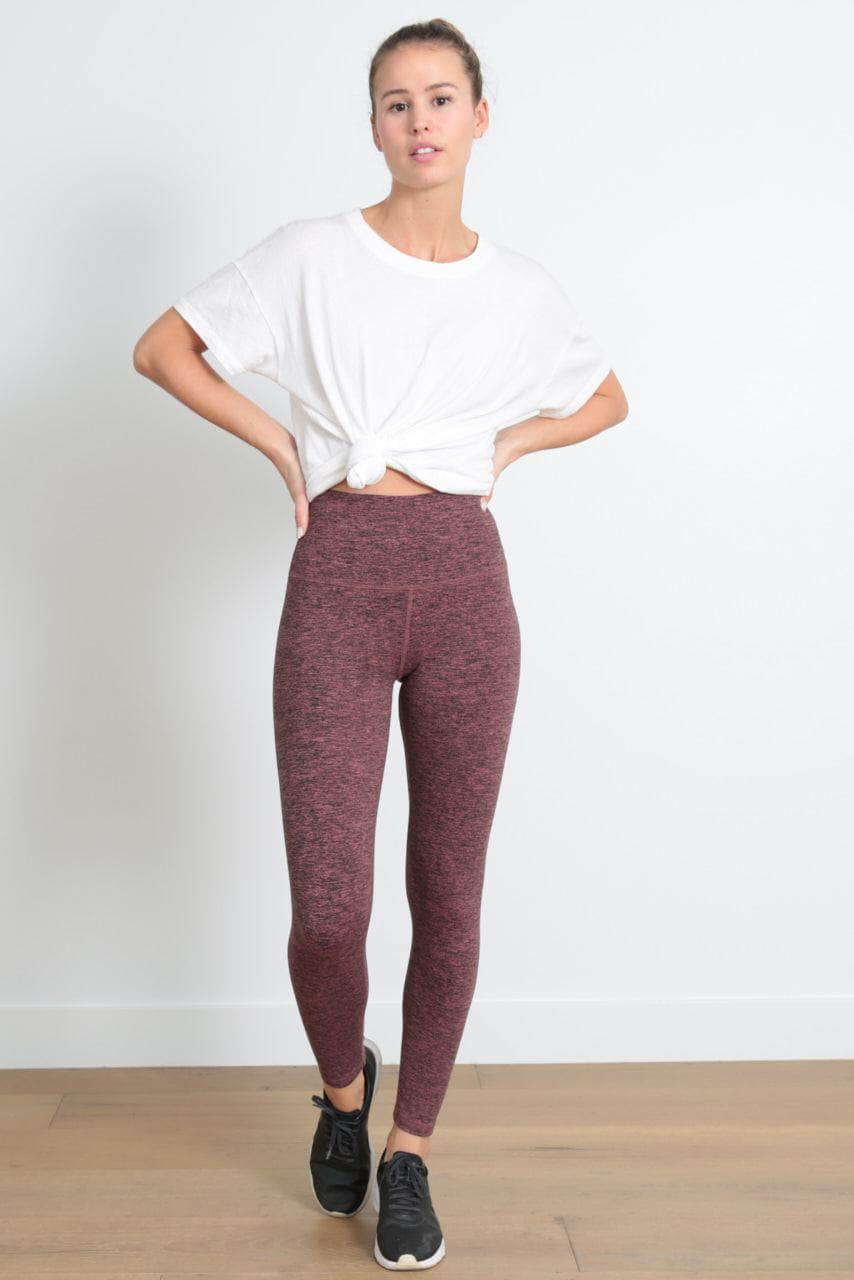 The Jaelynn High-Waist Athletic Legging - Red Terra