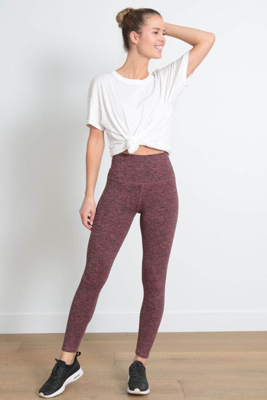 The Jaelynn High-Waist Athletic Legging - Red Terra