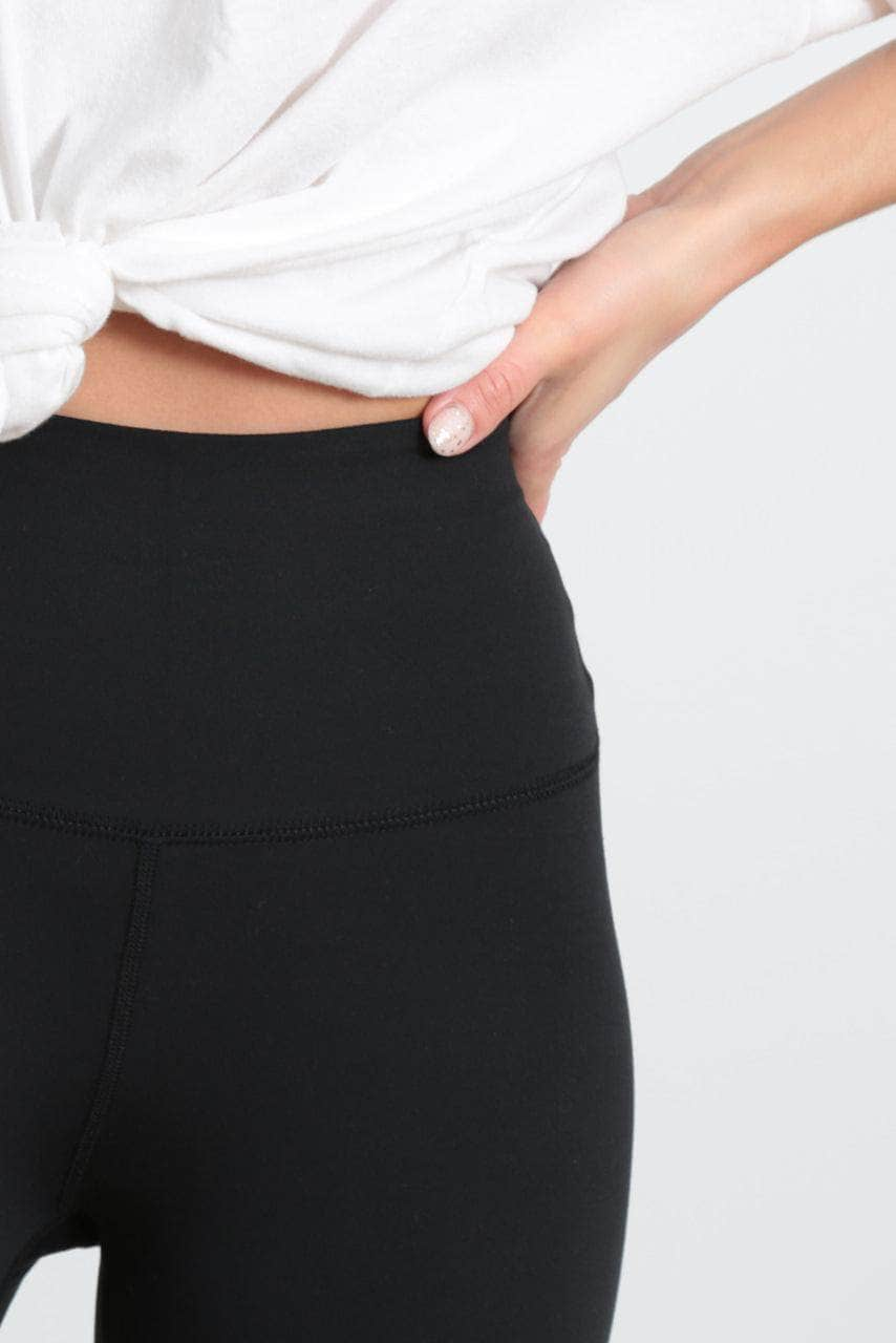 The Jaelynn High-Waist Athletic Legging - Black Sand